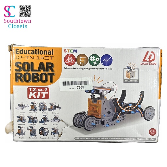 Lucky Doug 12-in-1 STEM Solar Robot Kit. Includes All Pieces Seen In Stock Photo - Picture 9 of 10